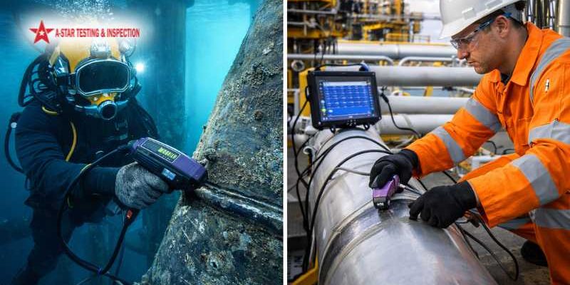 Alternating Current Field Measurement (ACFM) inspection for underwater and above ground