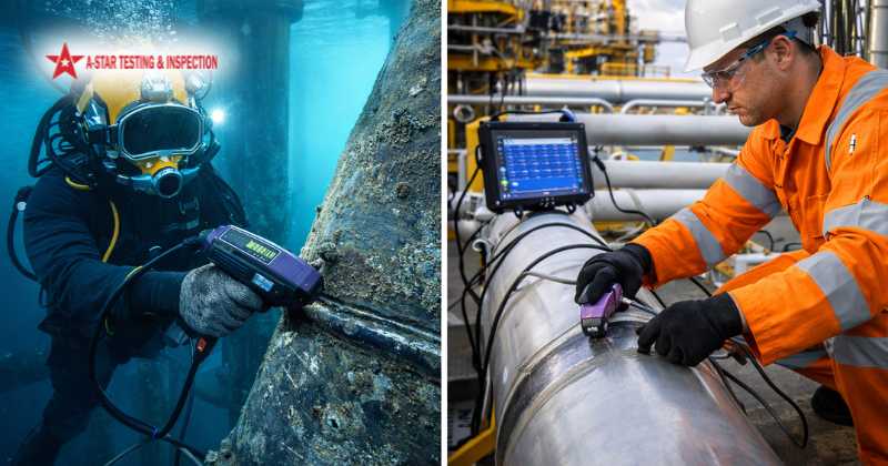 Alternating Current Field Measurement (ACFM) inspection for underwater and above ground