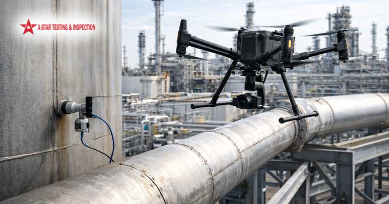 Drone Inspection (UTM & Close Visual) for Industrial Asset Integrity
