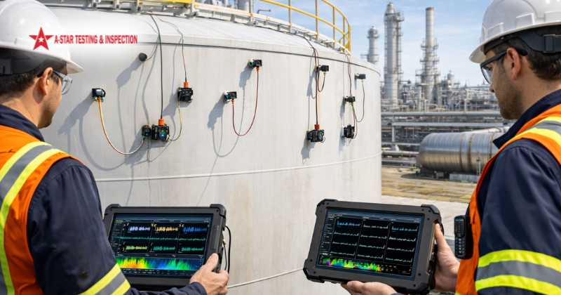 Tank Inspection using Acoustic Emission Testing (AE)